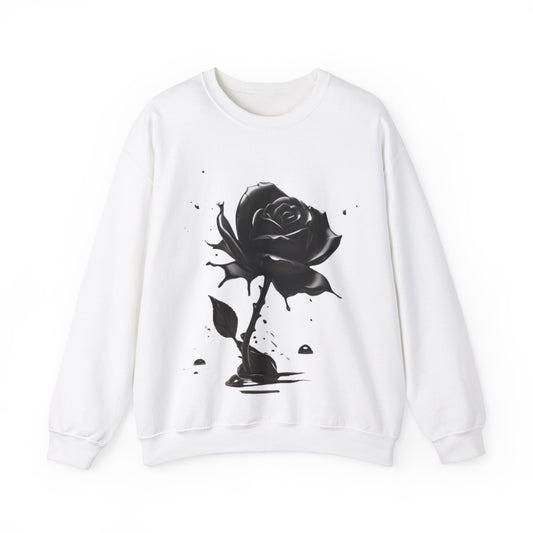 Black Rose - Unisex Crewneck Sweatshirt