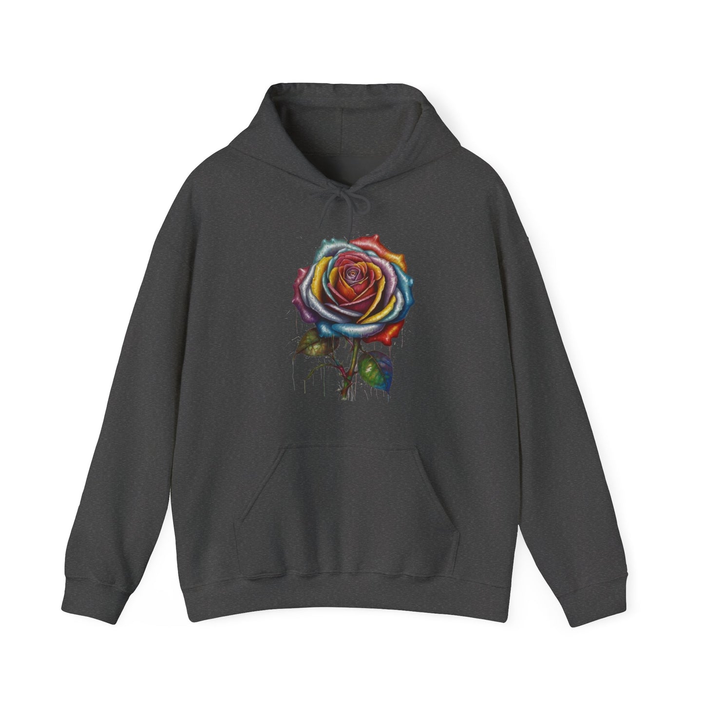 Messy Multicoloured Rose - Unisex Hooded Sweatshirt