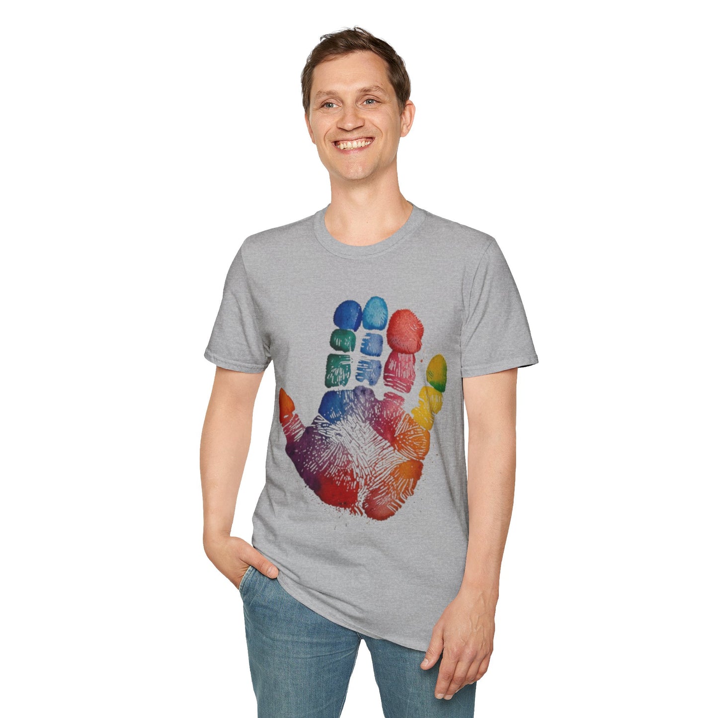 Colourful Handprint - Unisex T-Shirt