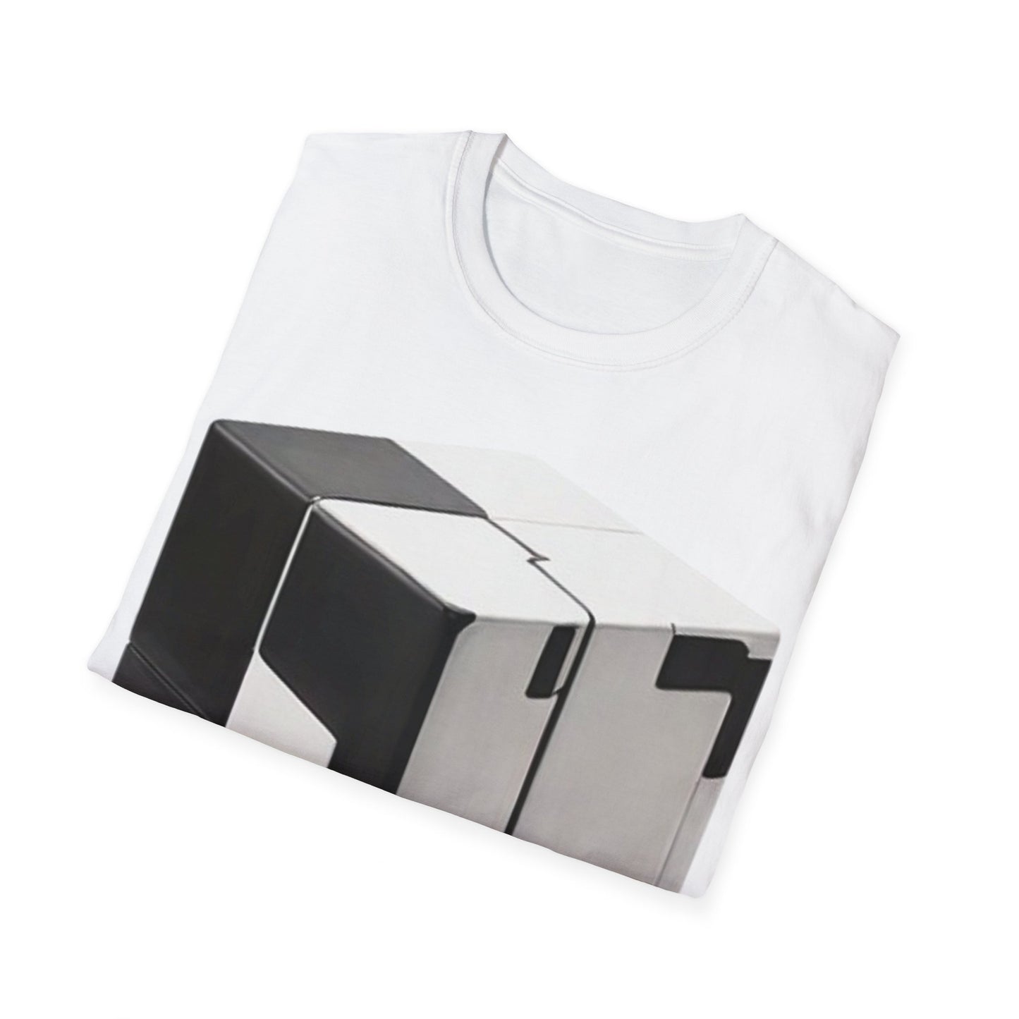 Black and White Cube - Unisex T-Shirt