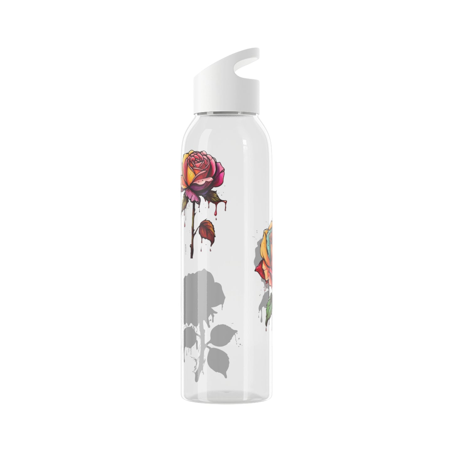 Dying Colourful Roses - Sky Water Bottle