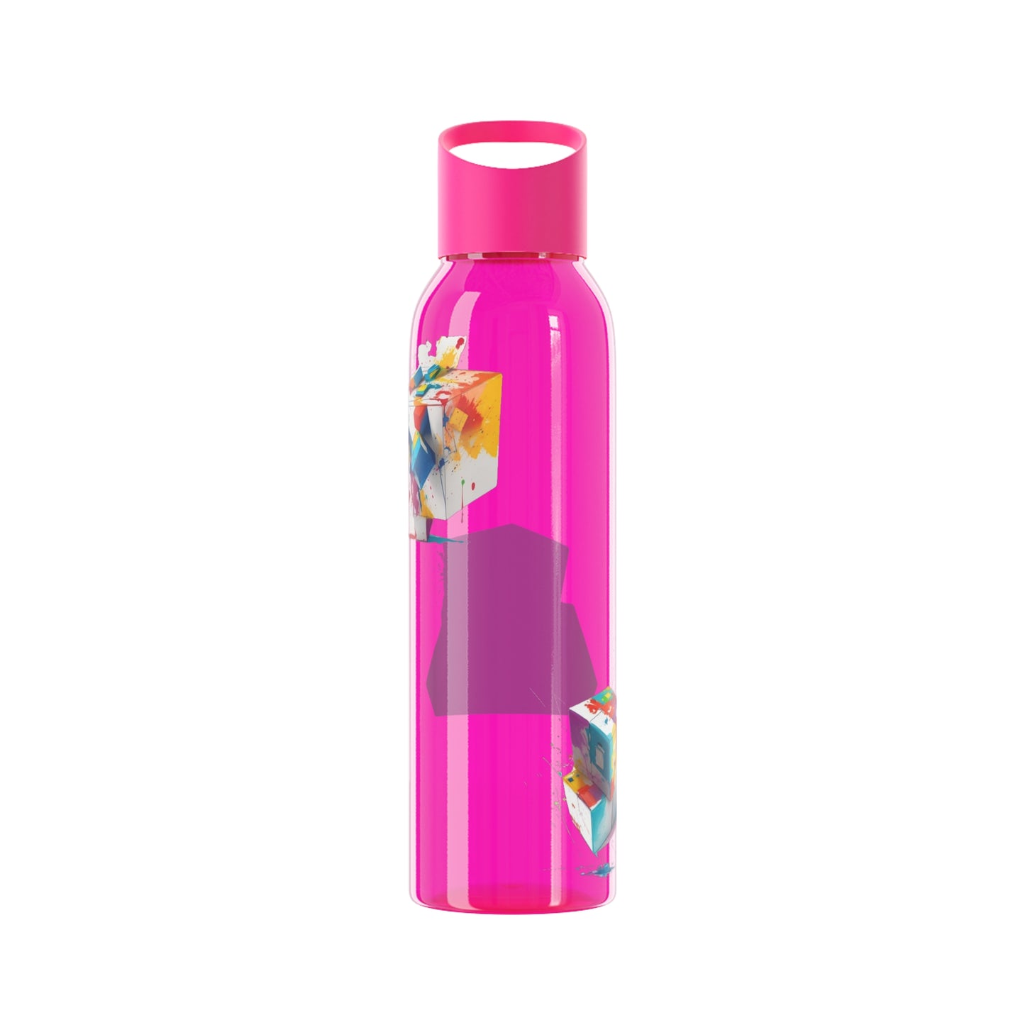 Colourful Cubes - Sky Water Bottle