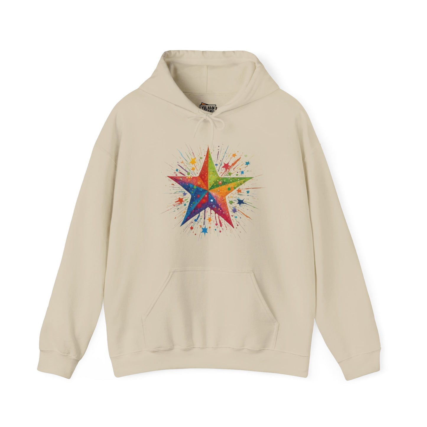 Exploding Messy Star - Unisex Hooded Sweatshirt