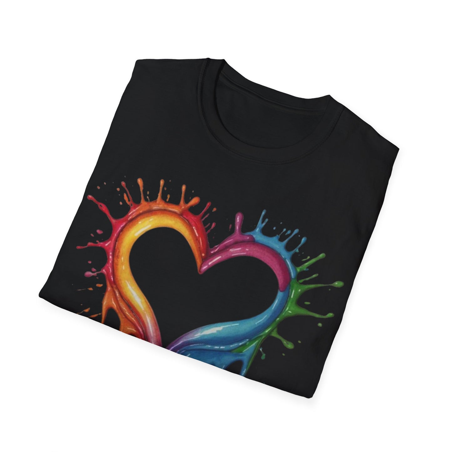 Messy Melting Love Heart - Unisex T-Shirt