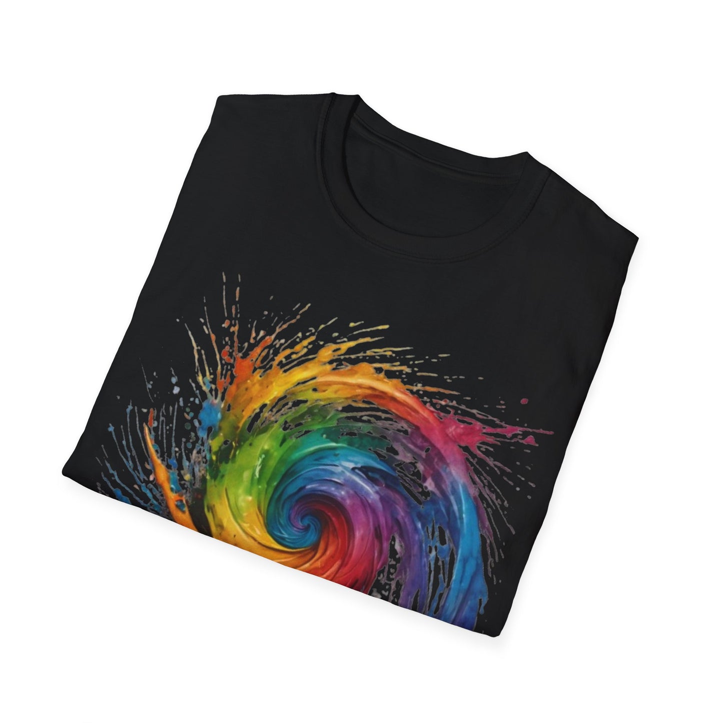 Colourful Messy Swirly Pattern - Unisex T-Shirt