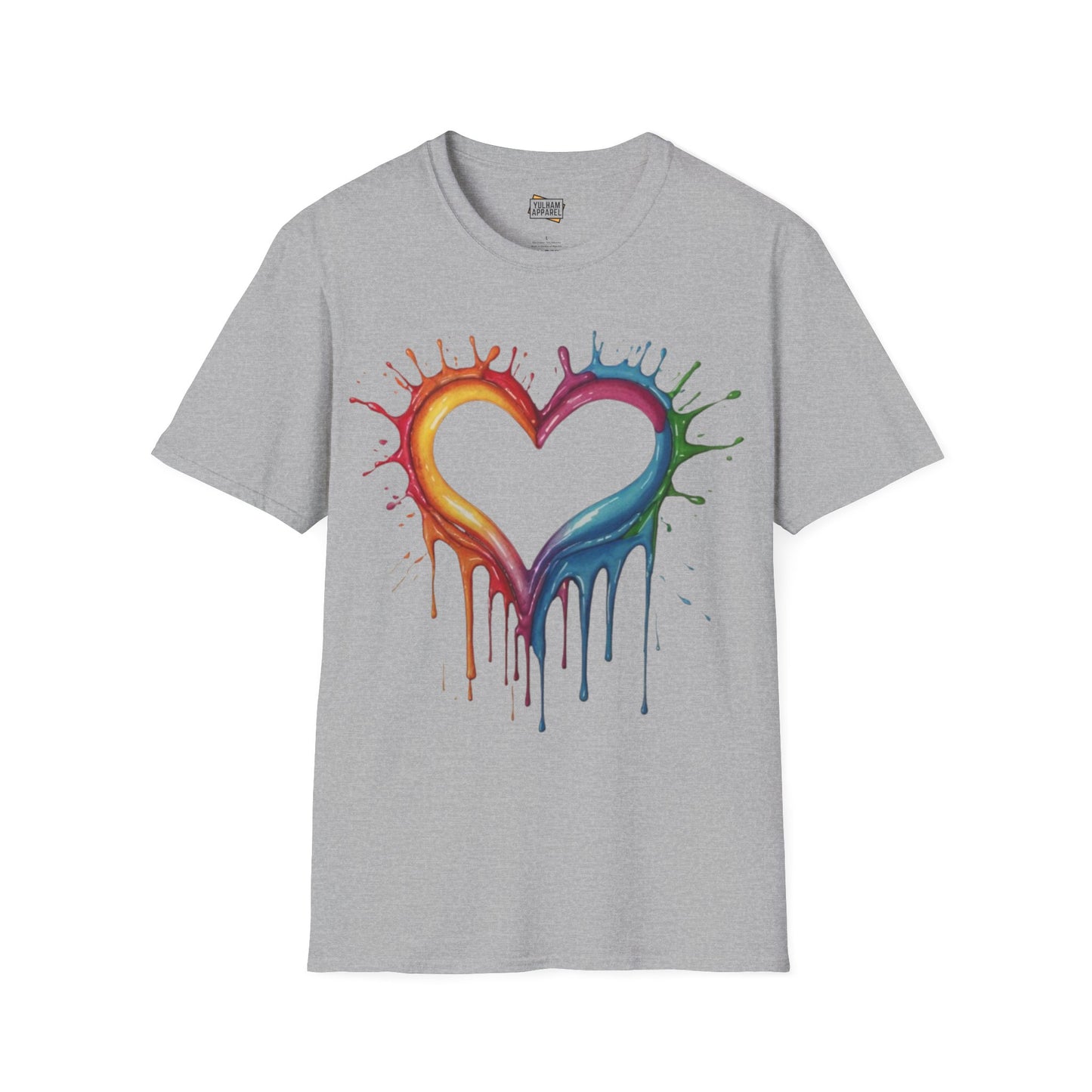 Messy Melting Love Heart - Unisex T-Shirt