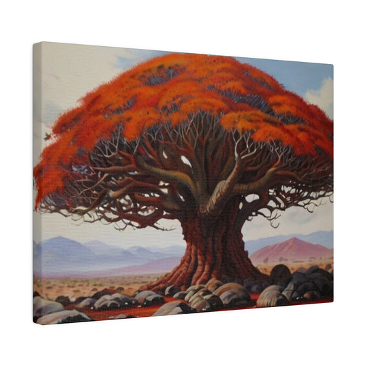Blood Dragon Tree (Dracaena Cinnabari) Canvas - Matte Canvas, Stretched, 0.75"