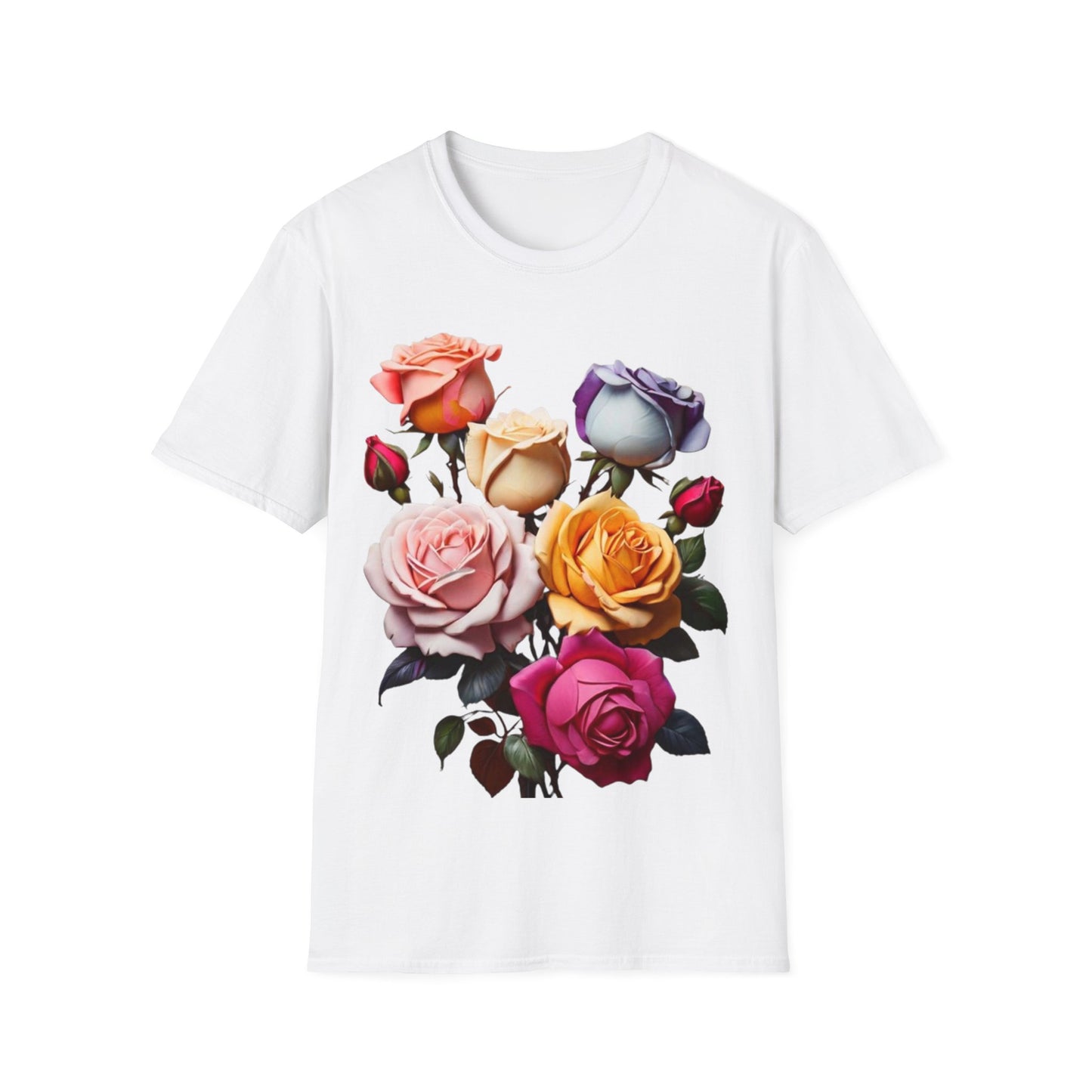 Multicoloured Roses - Unisex Long Sleeve T-Shirt