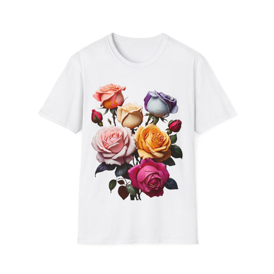 Multicoloured Roses - Unisex Long Sleeve T-Shirt