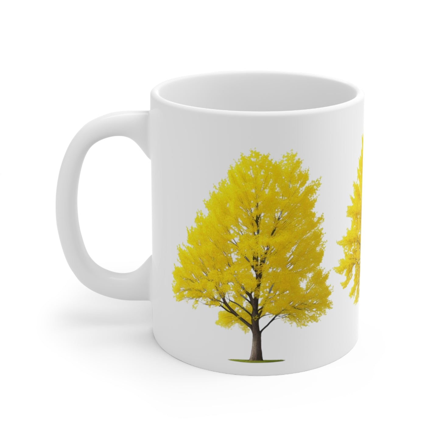 Yellow Trees Mug - Ceramic Coffee Mug 11oz