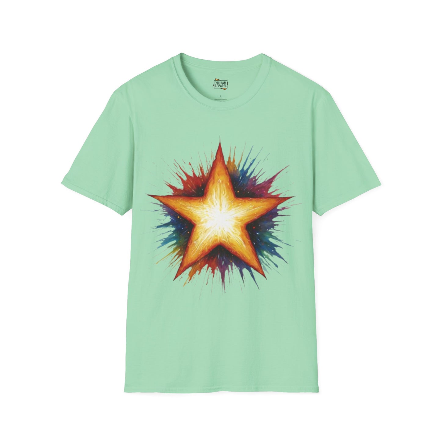 Burning Golden Star - Unisex T-Shirt