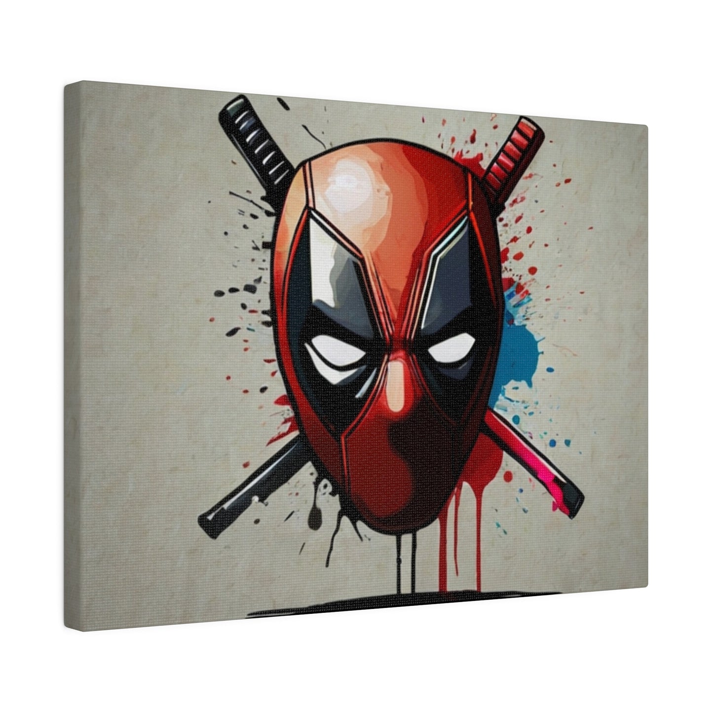 Deadpool Mask - Matte Canvas, Stretched, 0.75"