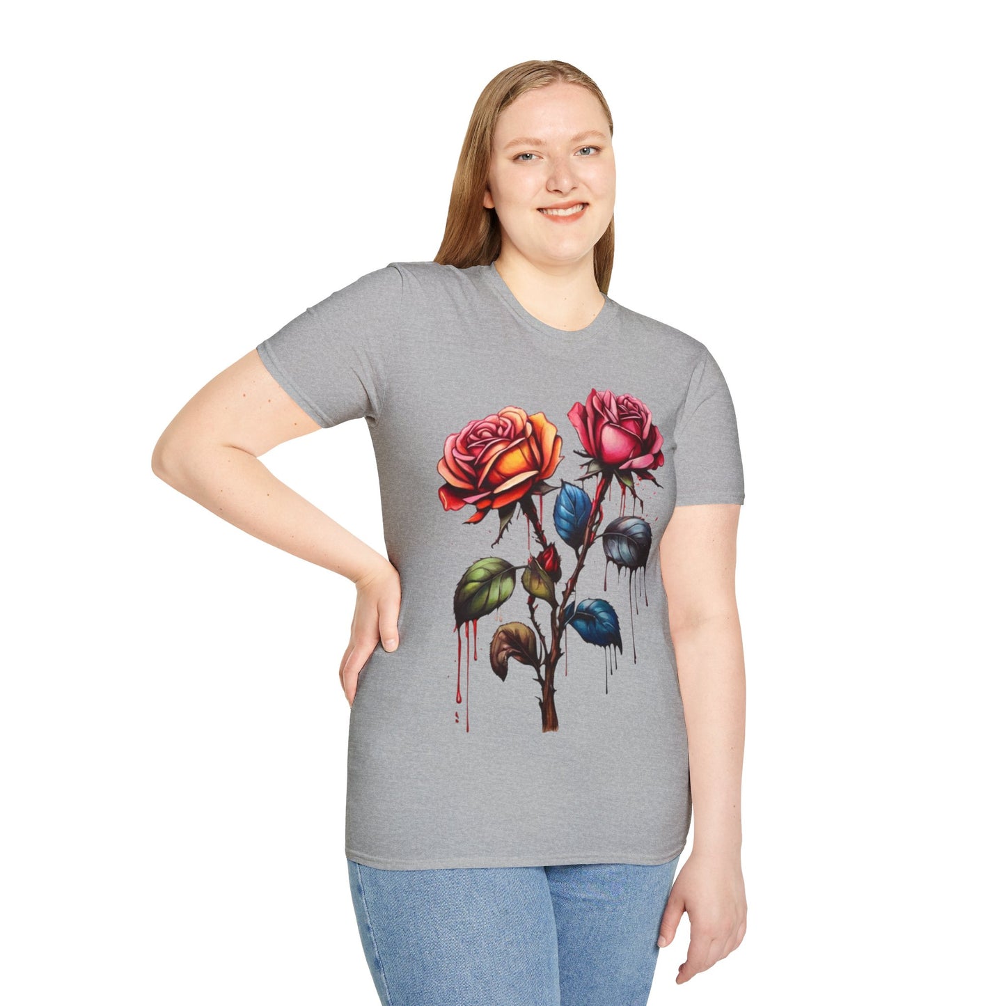 Colourful Rose Duo - Unisex T-Shirt