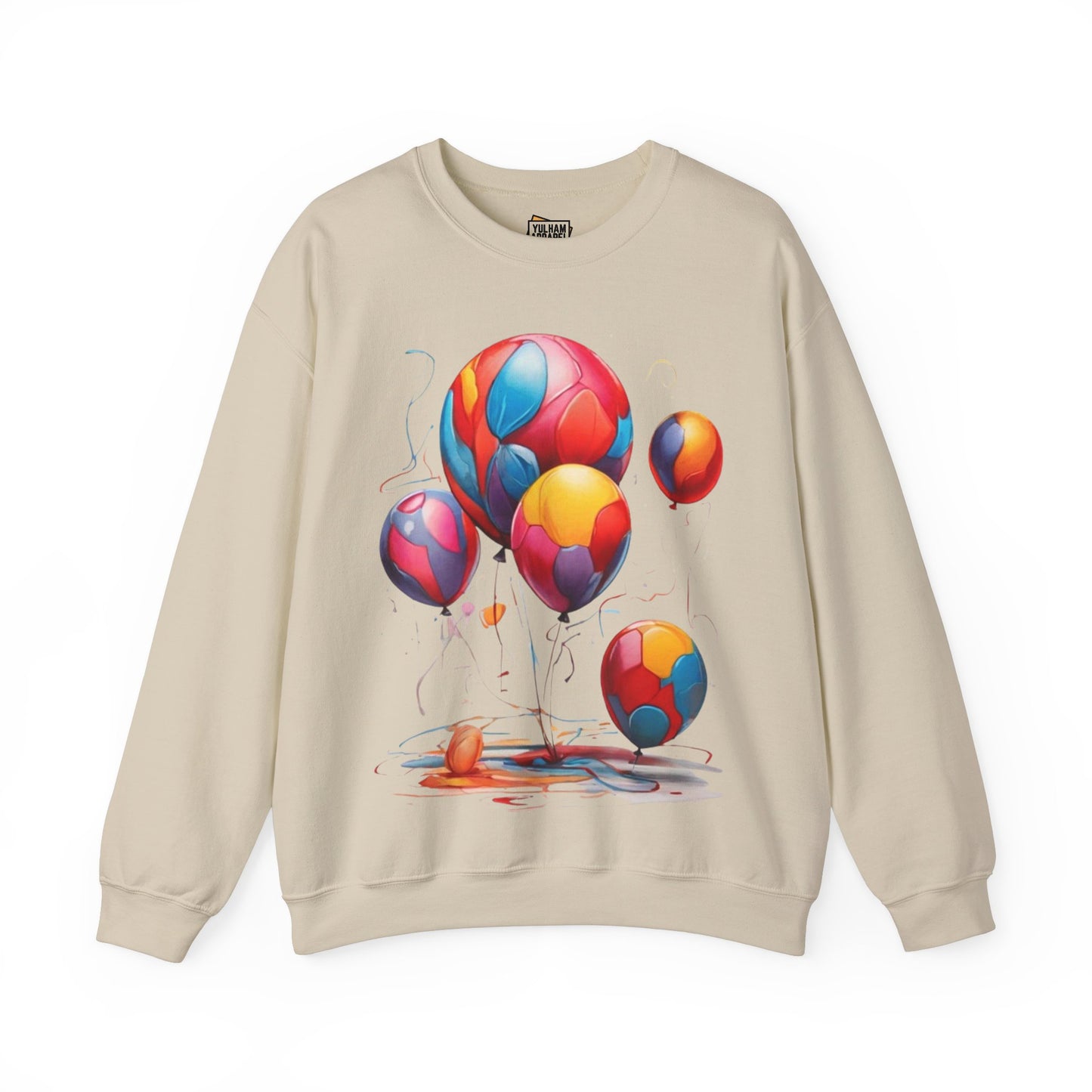 Colourful Messy Balloons - Unisex Crewneck Sweatshirt