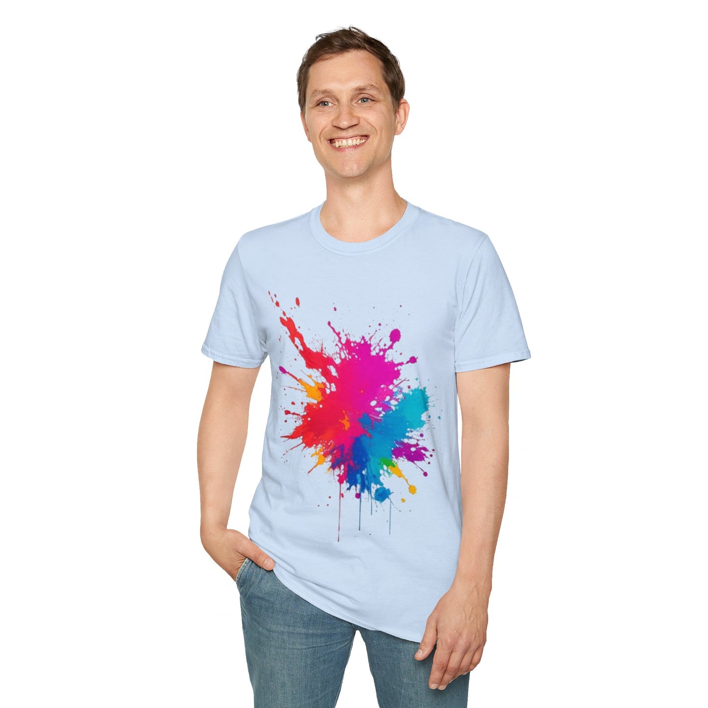 Colourful Paint Splatter - Unisex T-Shirt