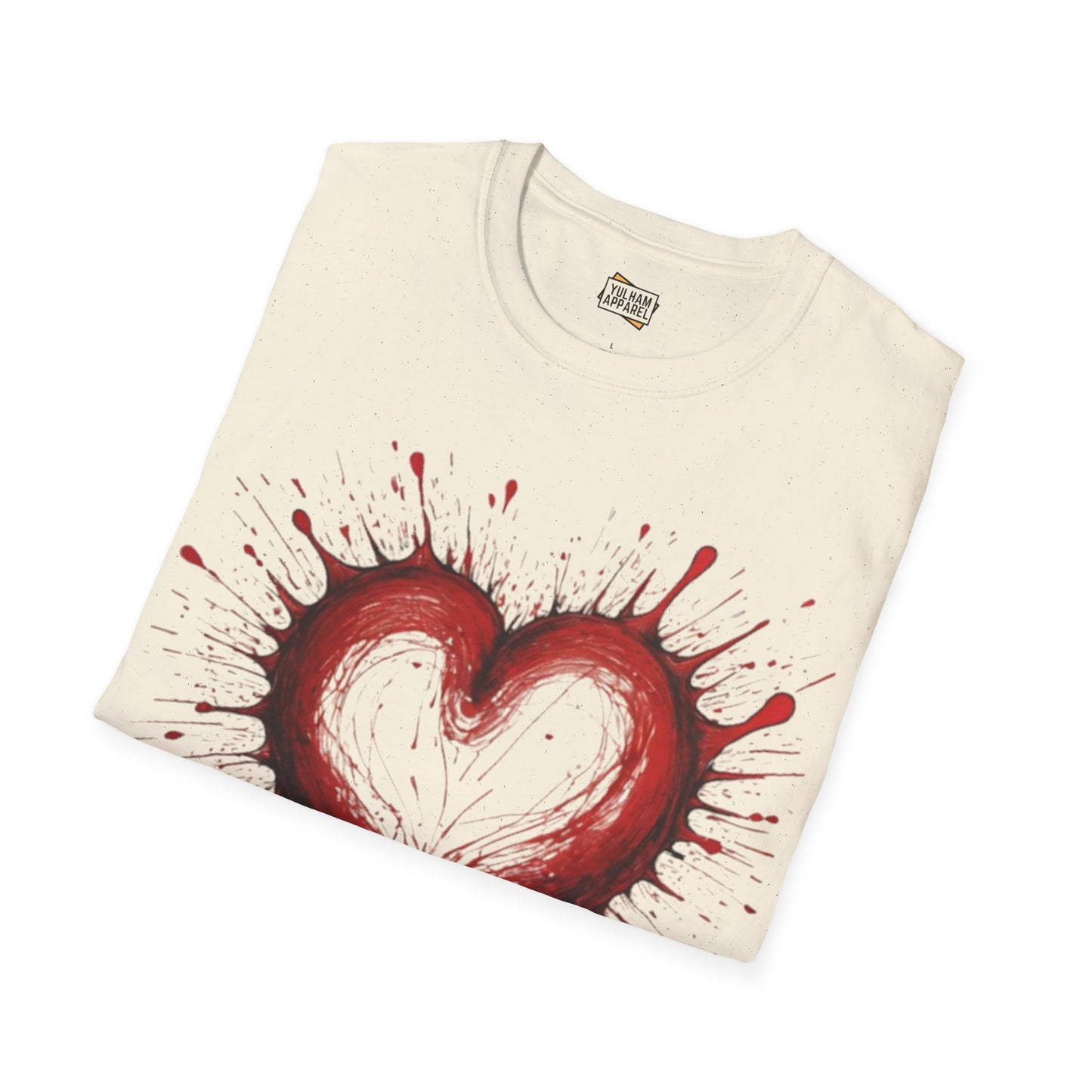 Messy Red Love Heart - Unisex T-Shirt