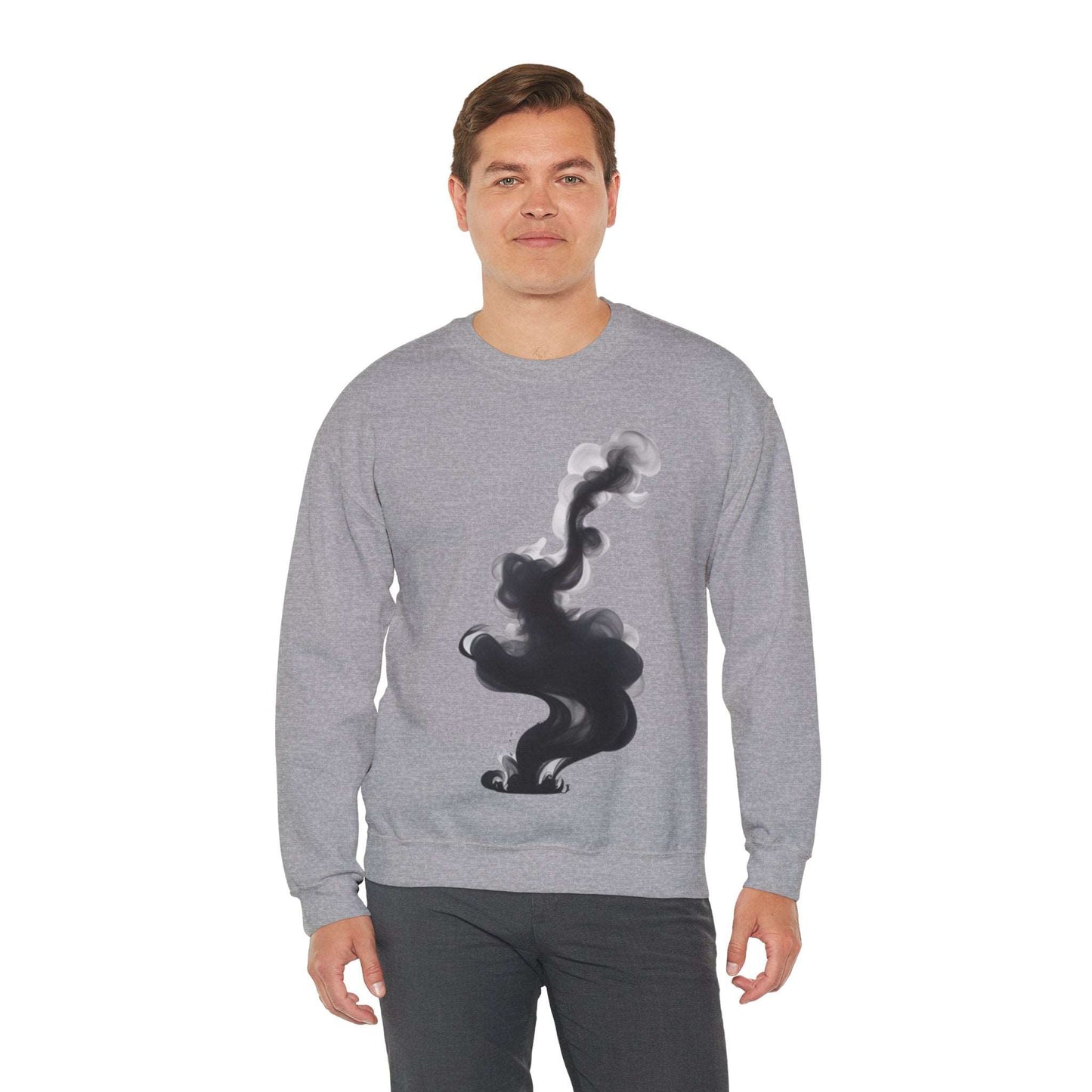 Black Smoke - Unisex Crewneck Sweatshirt