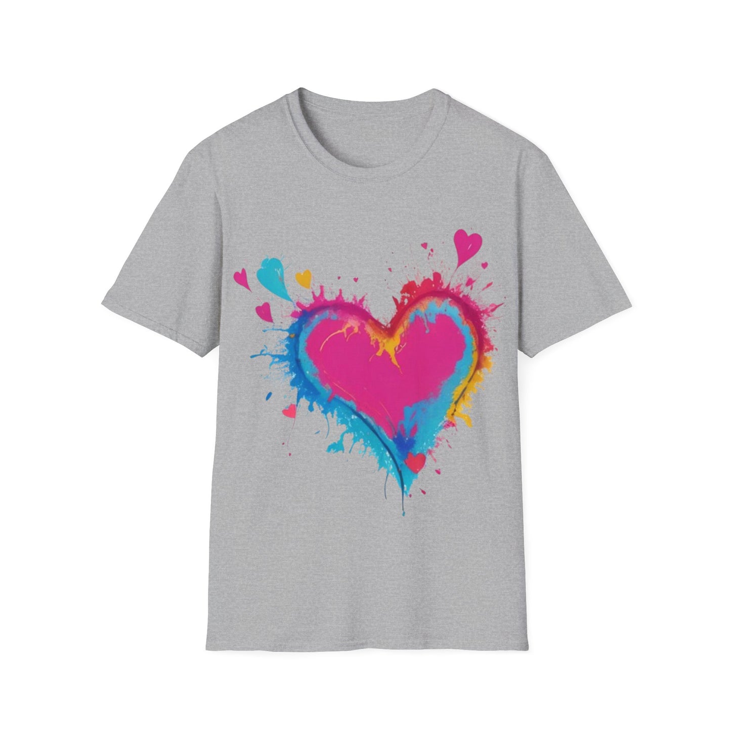 Colourful Love Heart - Unisex T-Shirt