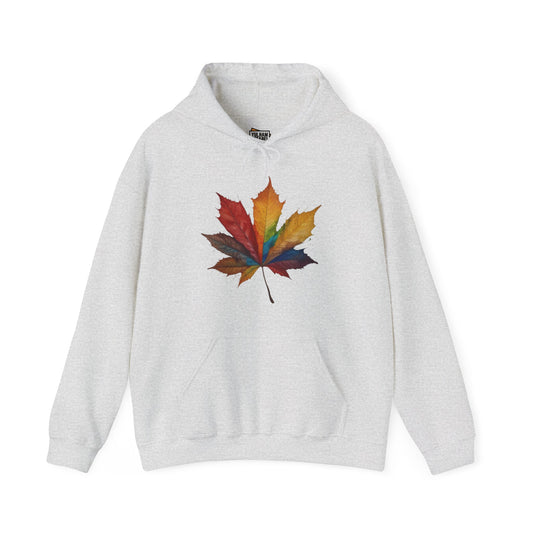 Colourful Autumn Leaf - Unisex Hooded Sweatshirt