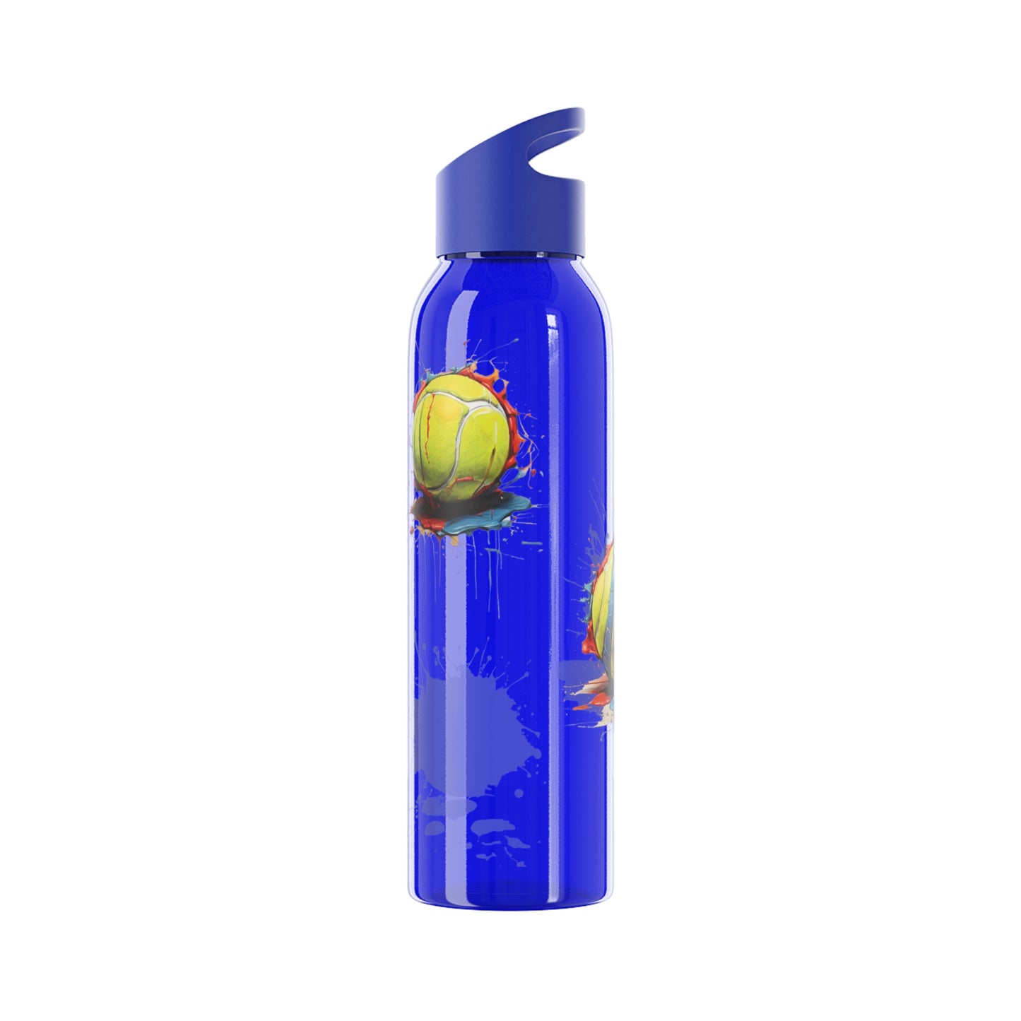 Colourful Messy Tennis Balls - Sky Water Bottle