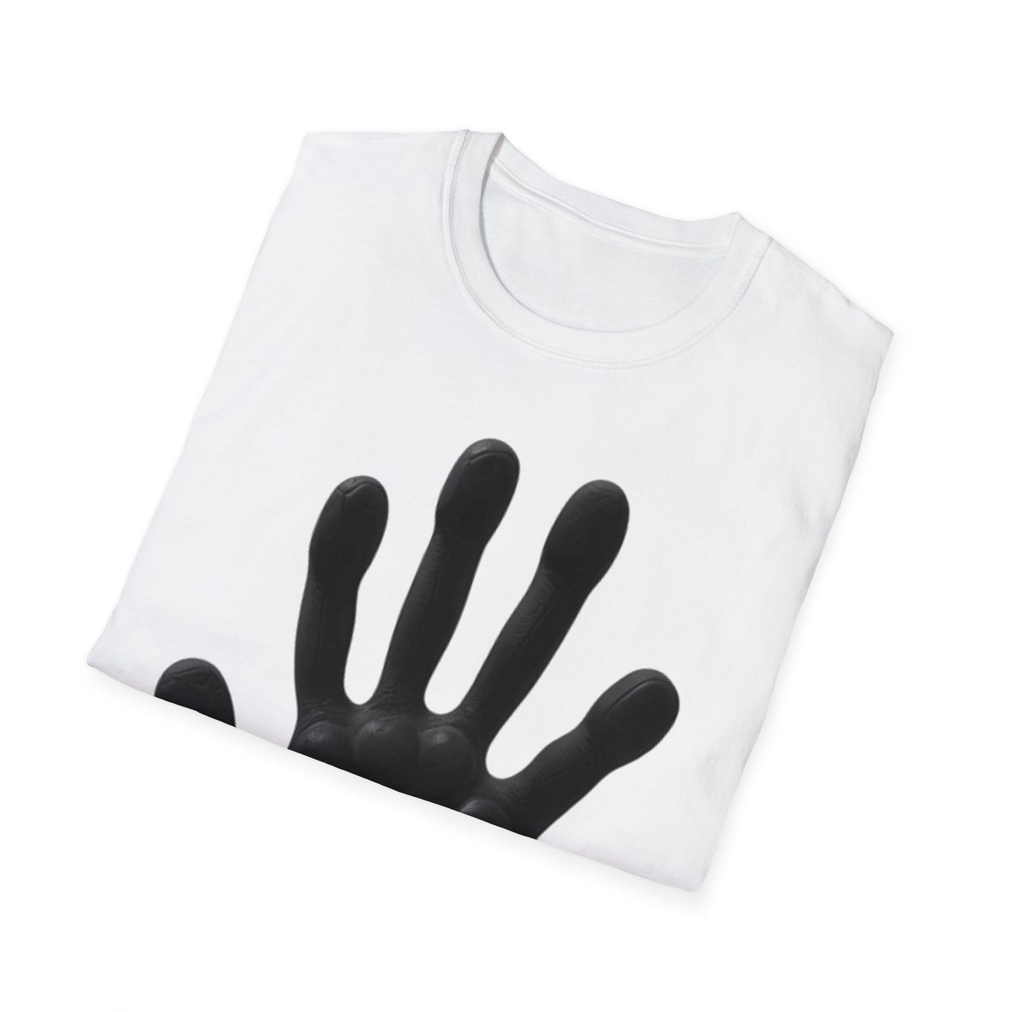 Black Hand Print Art - Unisex T-Shirt