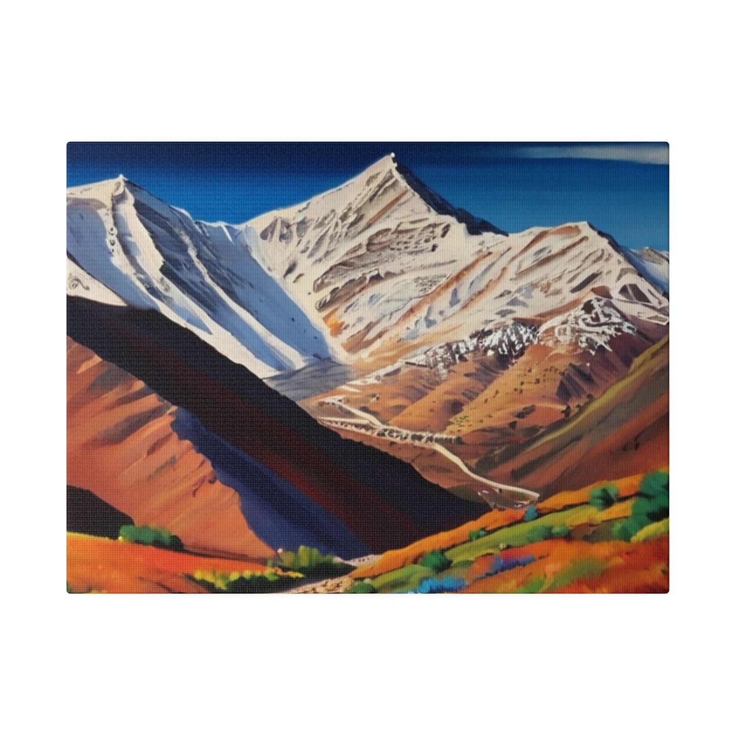 Mount Toubkal Colourful - Matte Canvas, Stretched, 0.75"