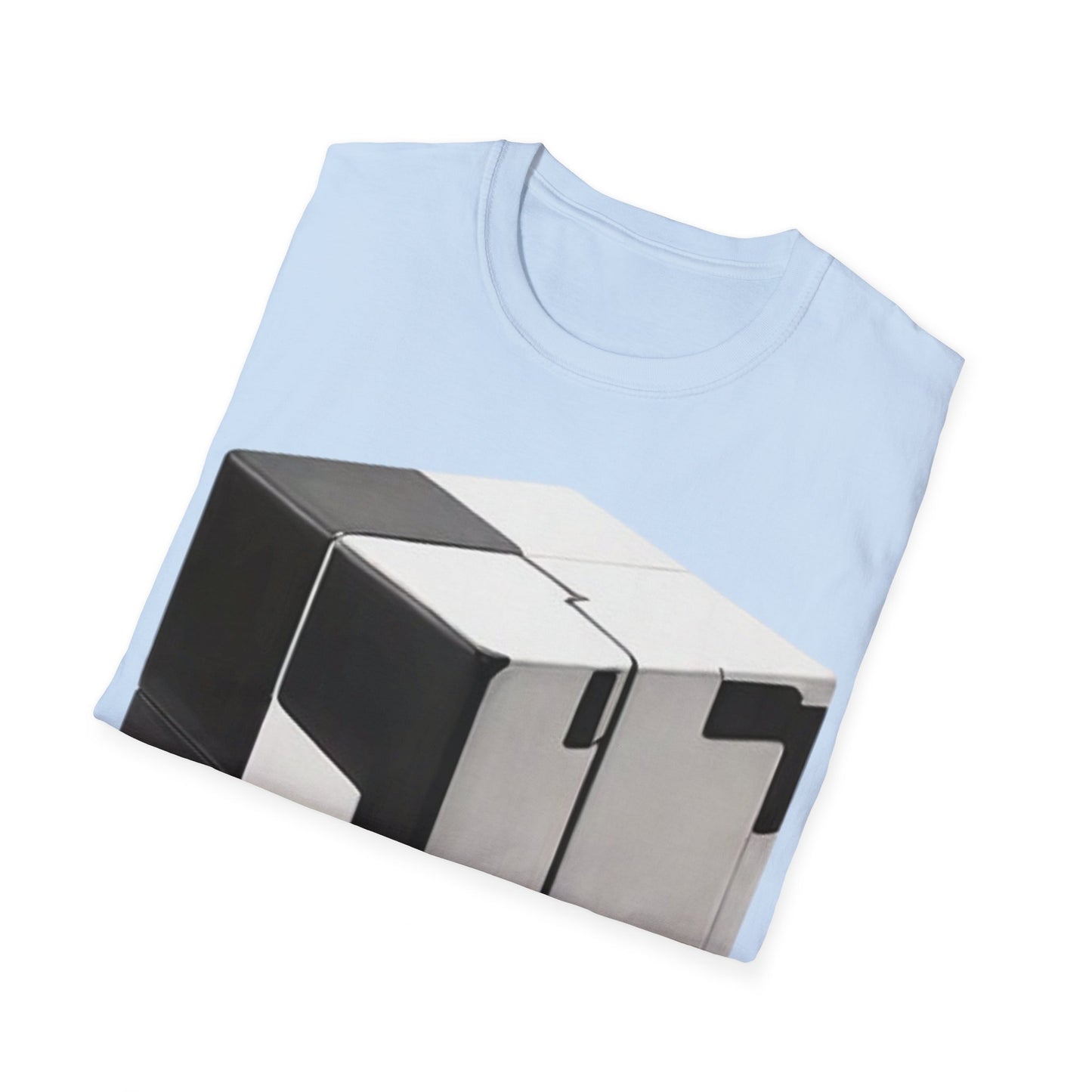 Black and White Cube - Unisex T-Shirt