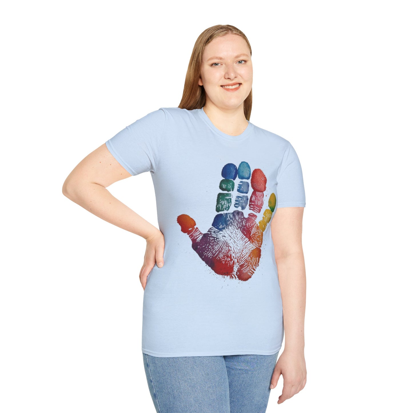 Colourful Handprint - Unisex T-Shirt