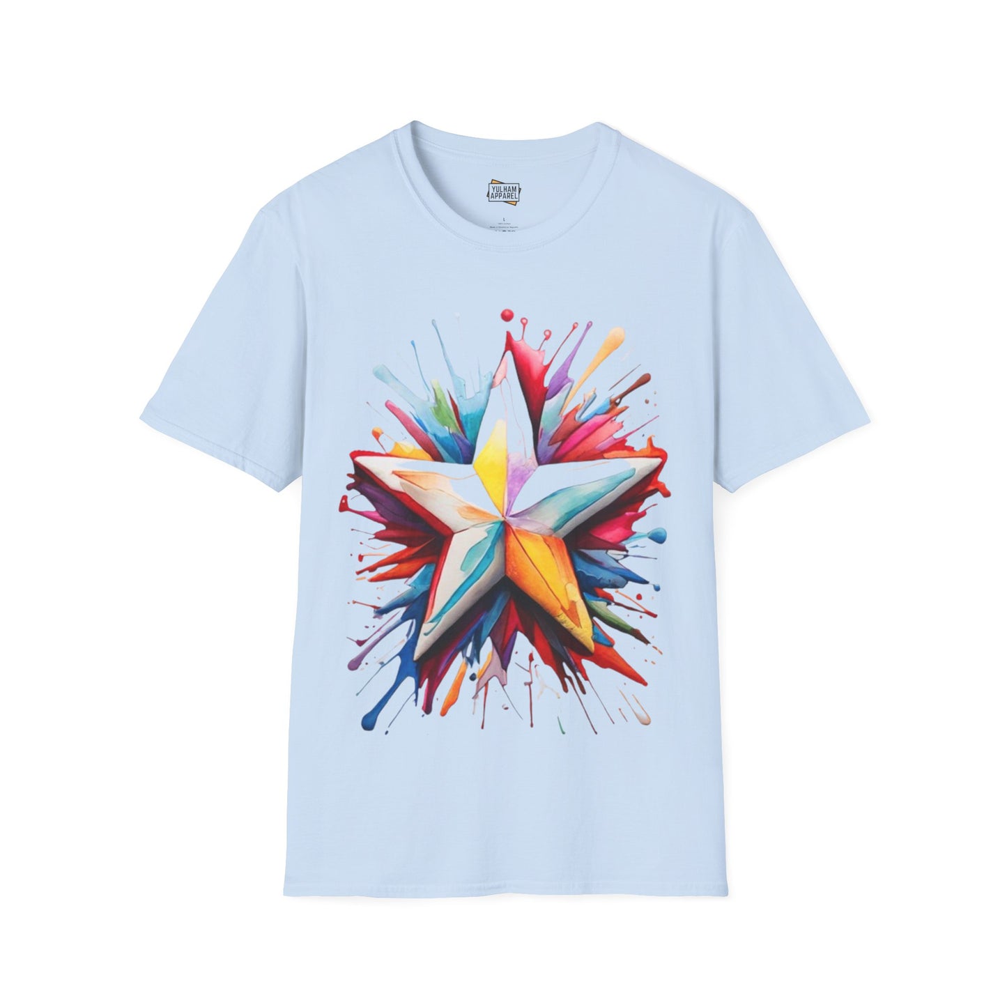 Messy Colourful Star - Unisex T-Shirt