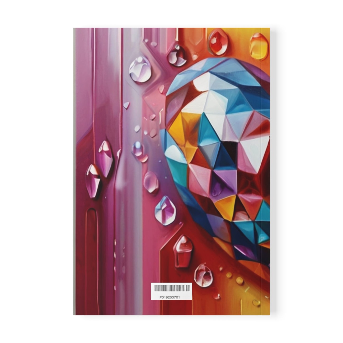 Crystal Love Heart Style - Softcover Notebook, A5