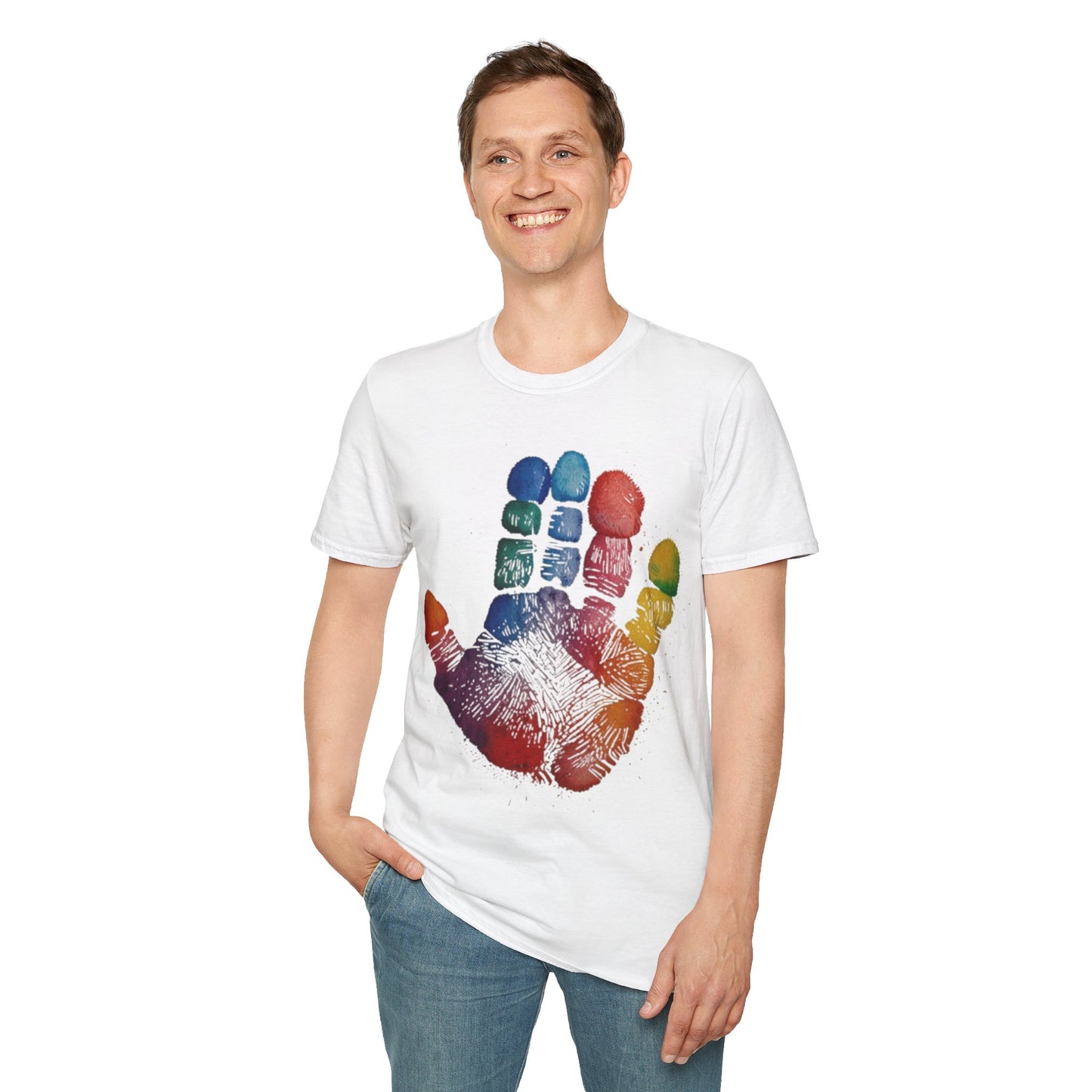 Colourful Handprint - Unisex T-Shirt