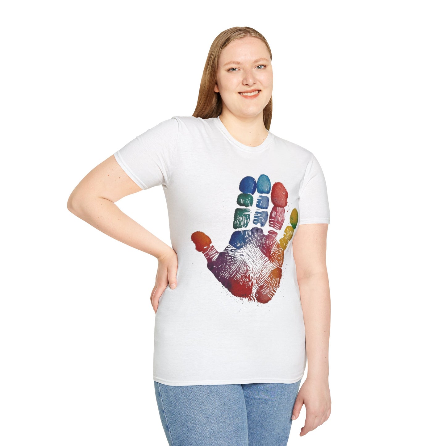 Colourful Handprint - Unisex T-Shirt