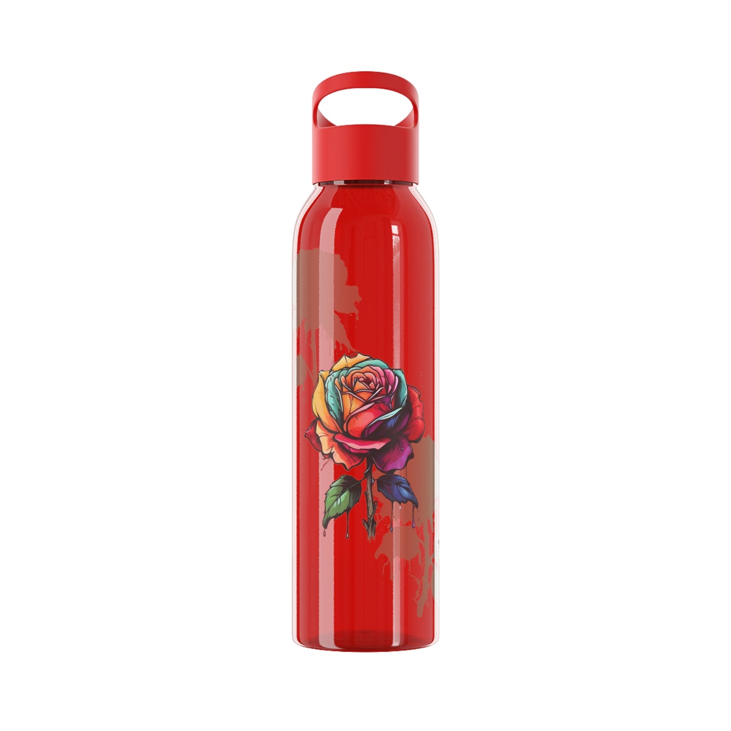 Dying Colourful Roses - Sky Water Bottle