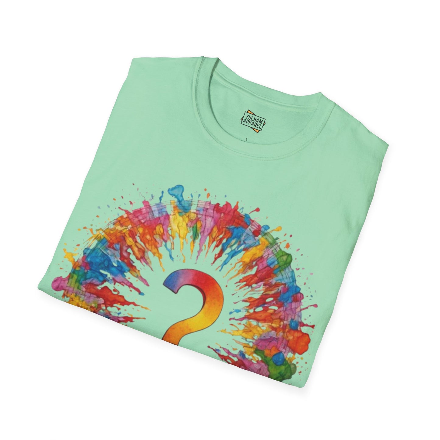 Colourful Messy Question Mark - Unisex T-Shirt