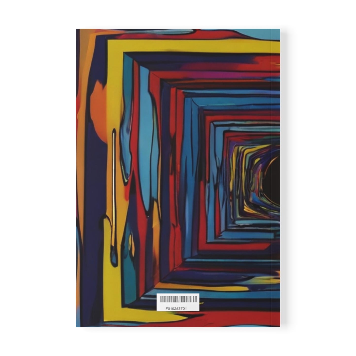 Messy Colourful 2D Artwork - Softcover Notebook, A5