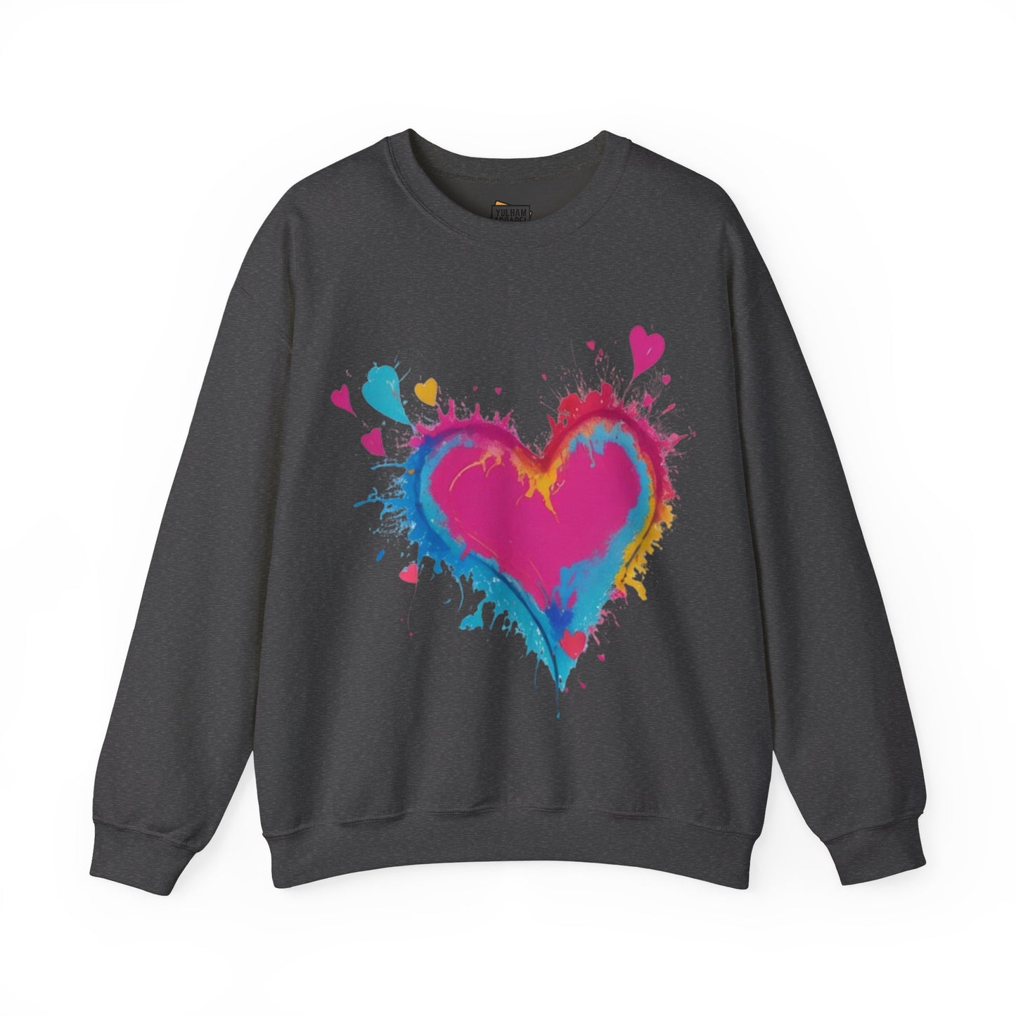 Colourful Love Heart - Unisex Crewneck Sweatshirt