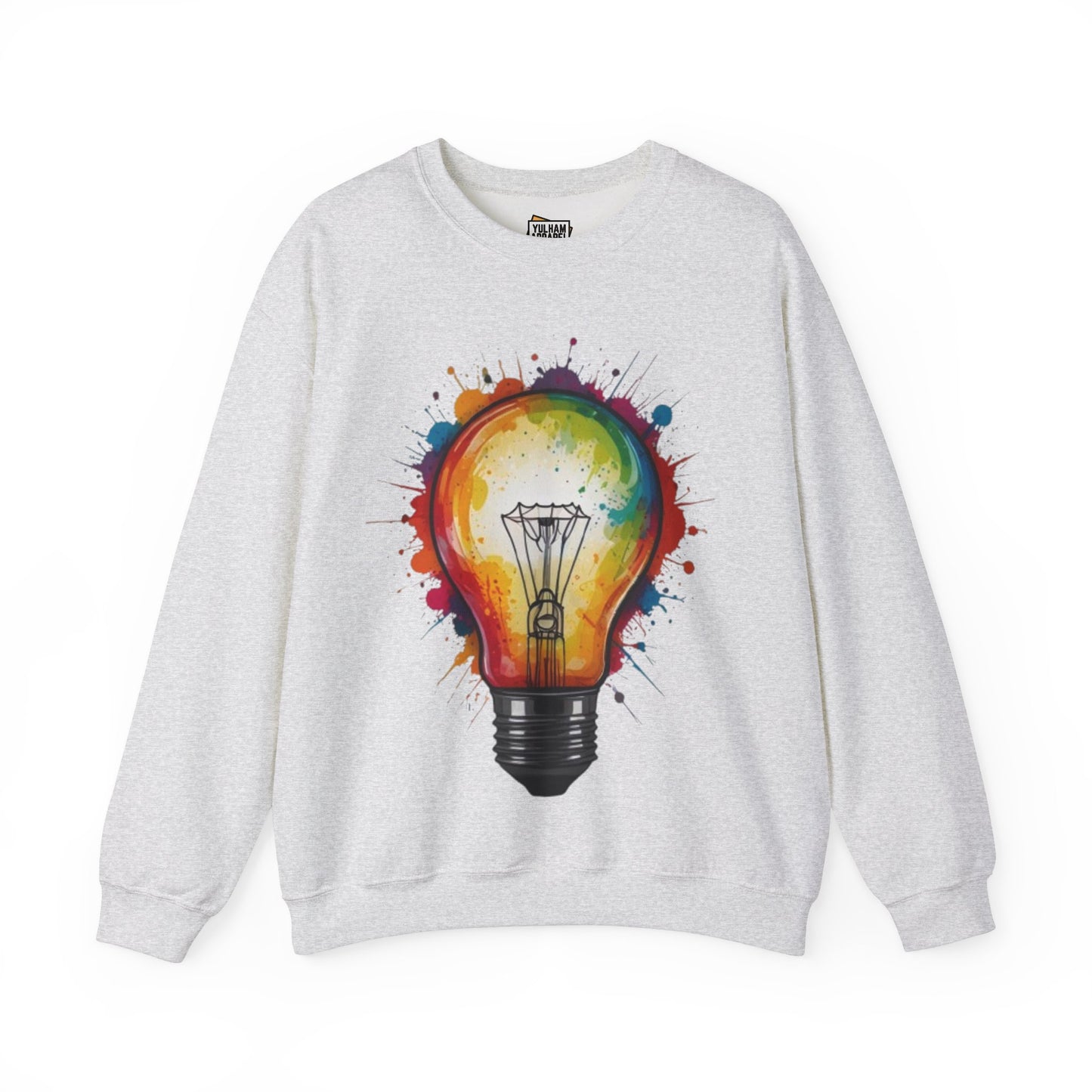 Colourful Lightbulb - Unisex Crewneck Sweatshirt