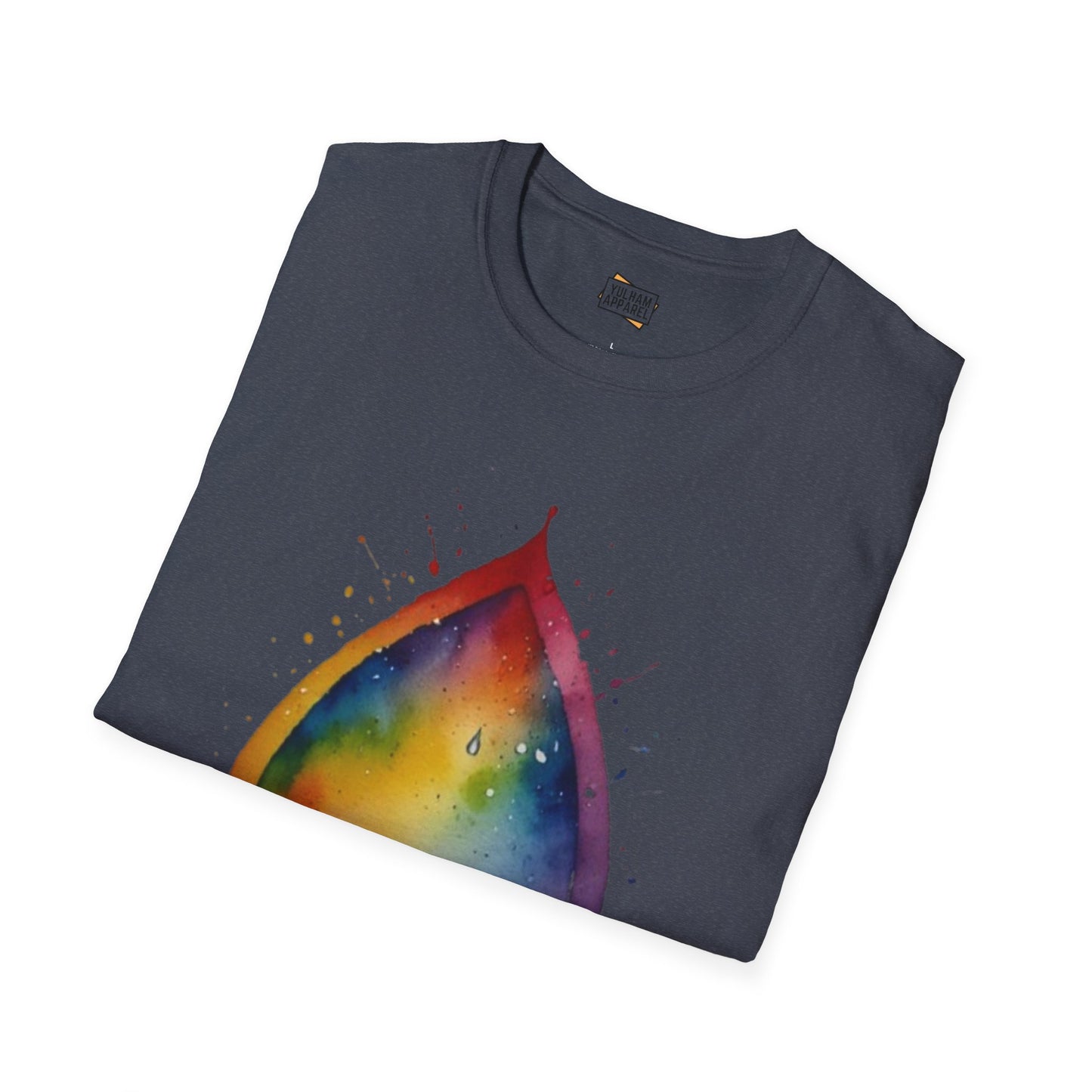 Colourful Watercolour Raindrop - Unisex T-Shirt