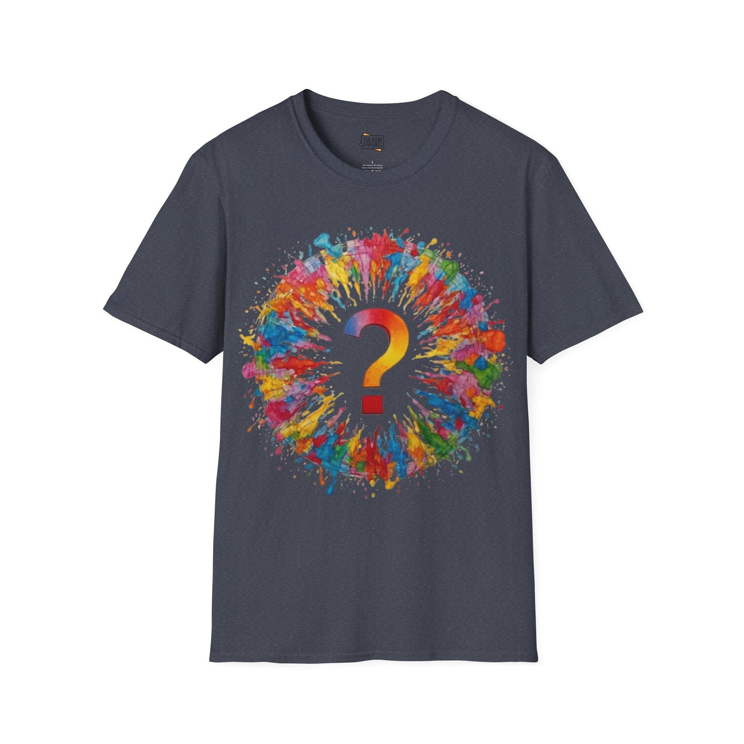 Colourful Messy Question Mark - Unisex T-Shirt