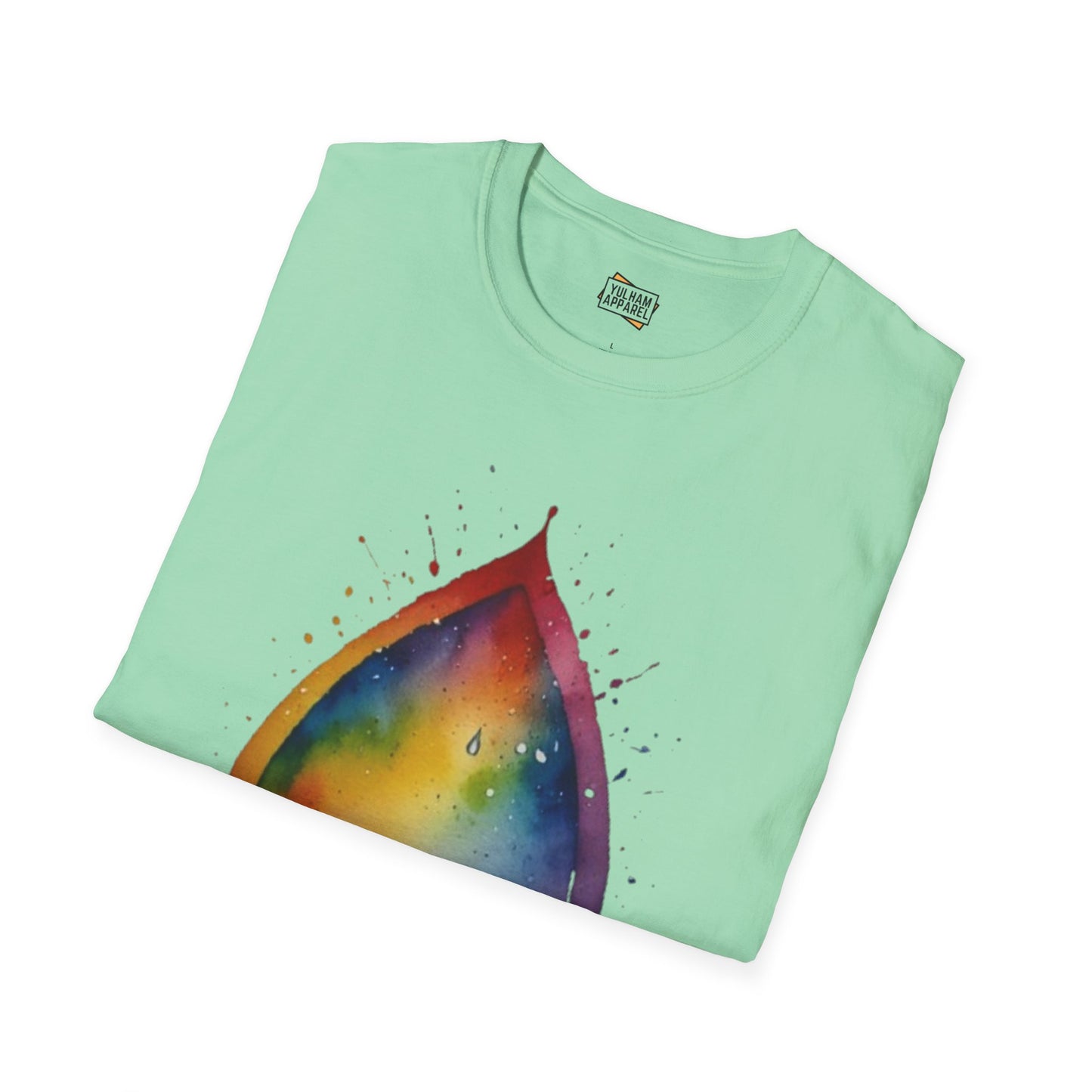 Colourful Watercolour Raindrop - Unisex T-Shirt