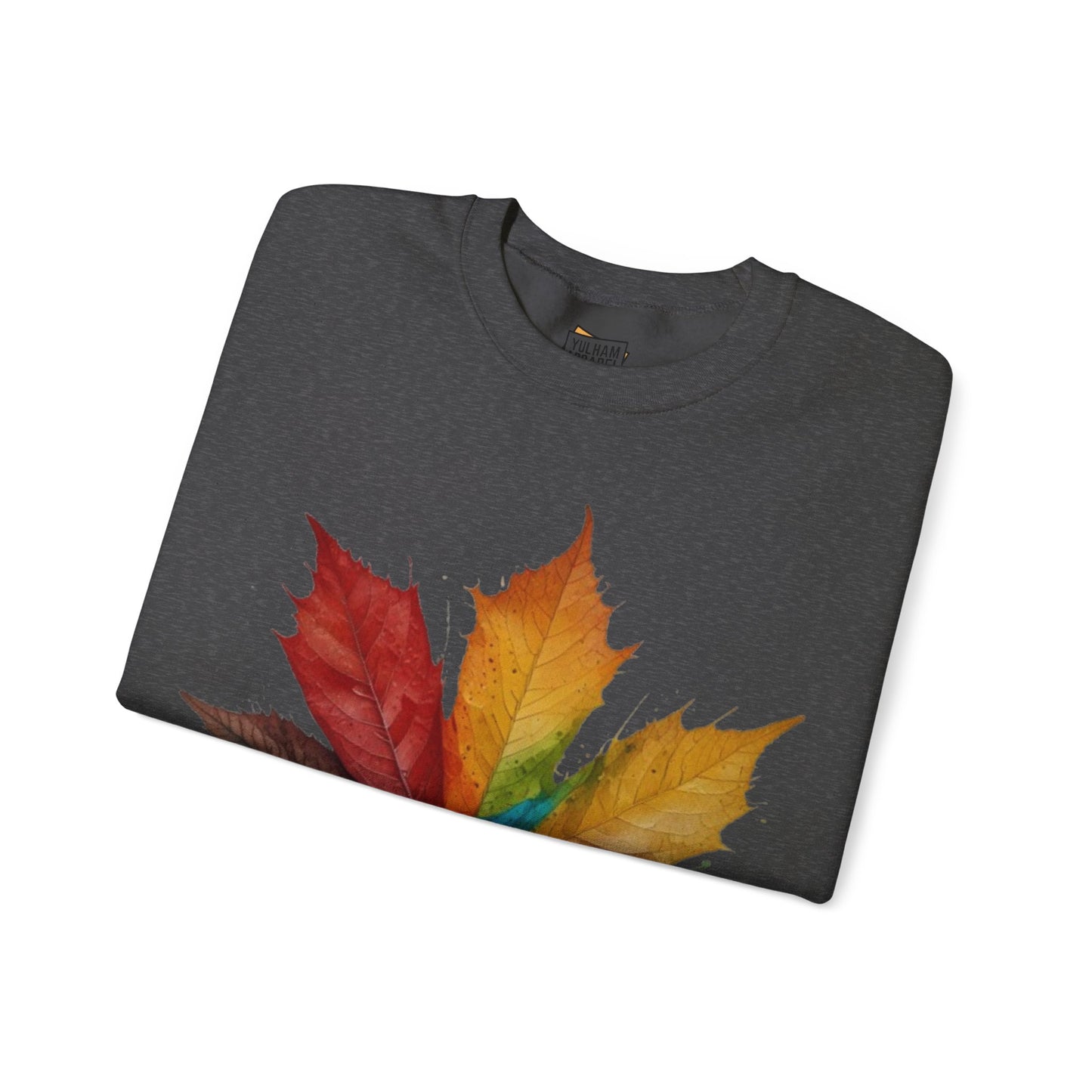 Colourful Autumn Leaf - Unisex Crewneck Sweatshirt