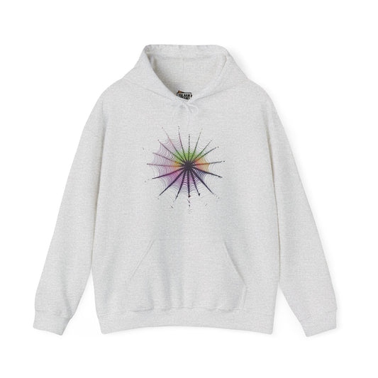 Colourful Spiderweb - Unisex Hooded Sweatshirt