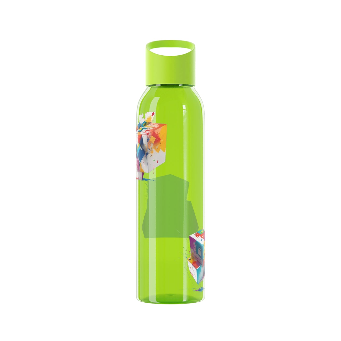 Colourful Cubes - Sky Water Bottle