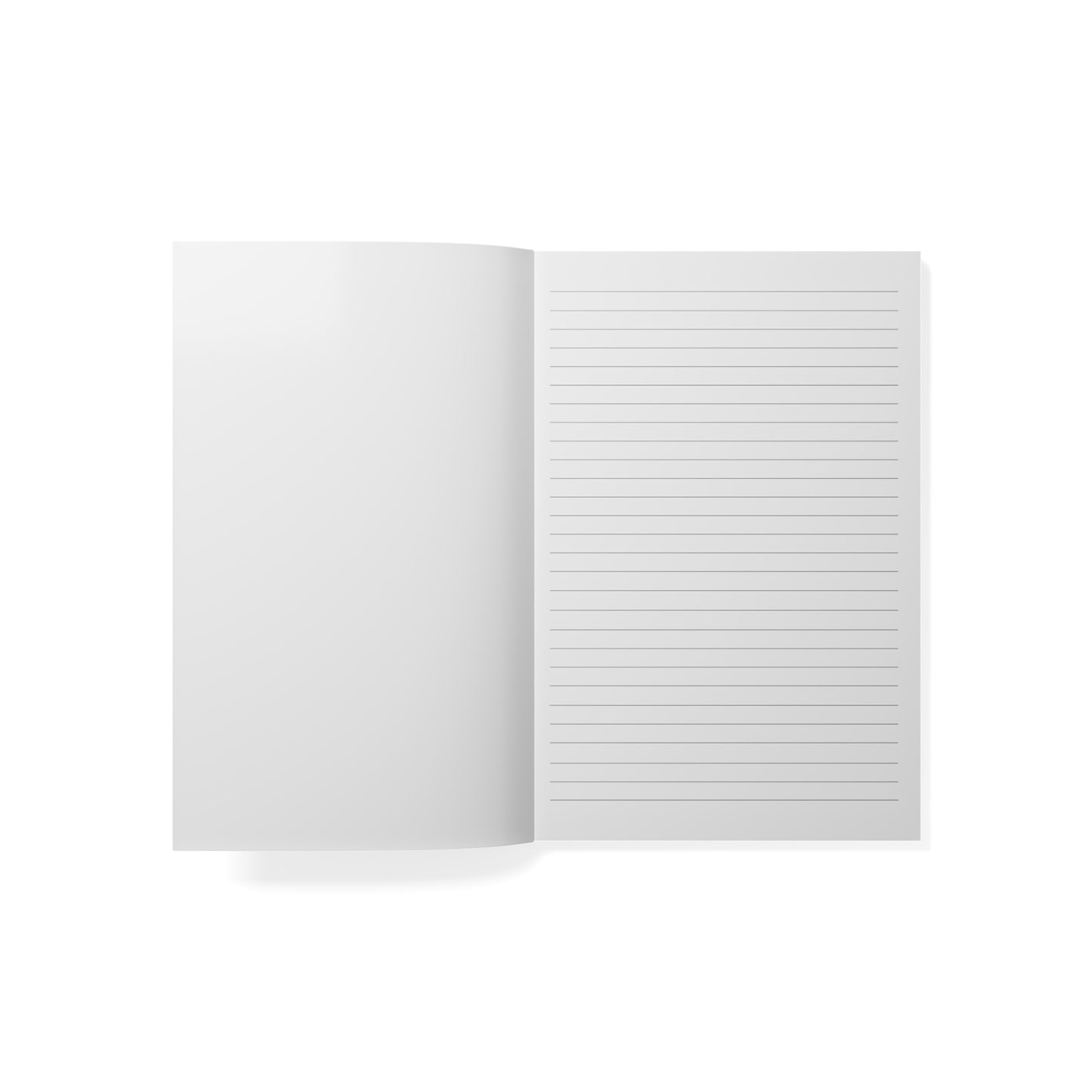 Silver Filled Love Heart - Softcover Notebook, A5