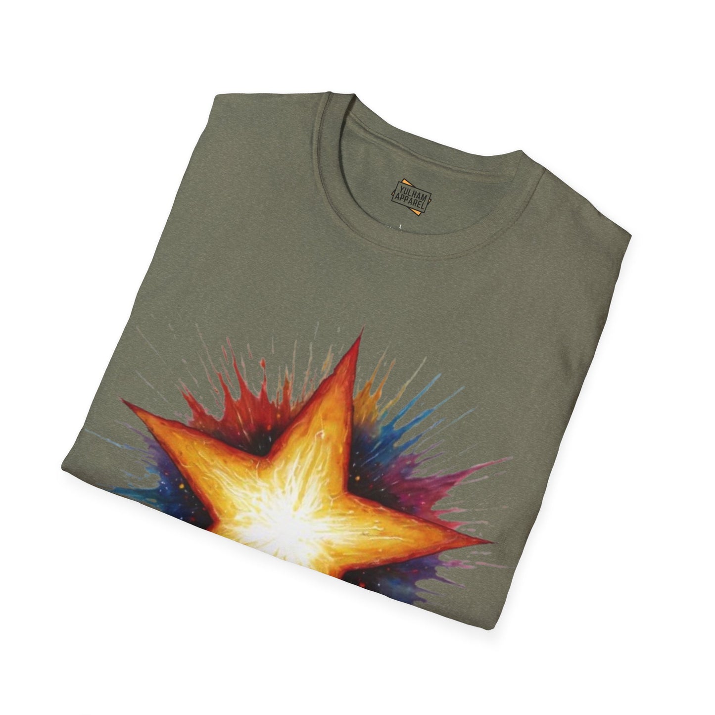 Burning Golden Star - Unisex T-Shirt