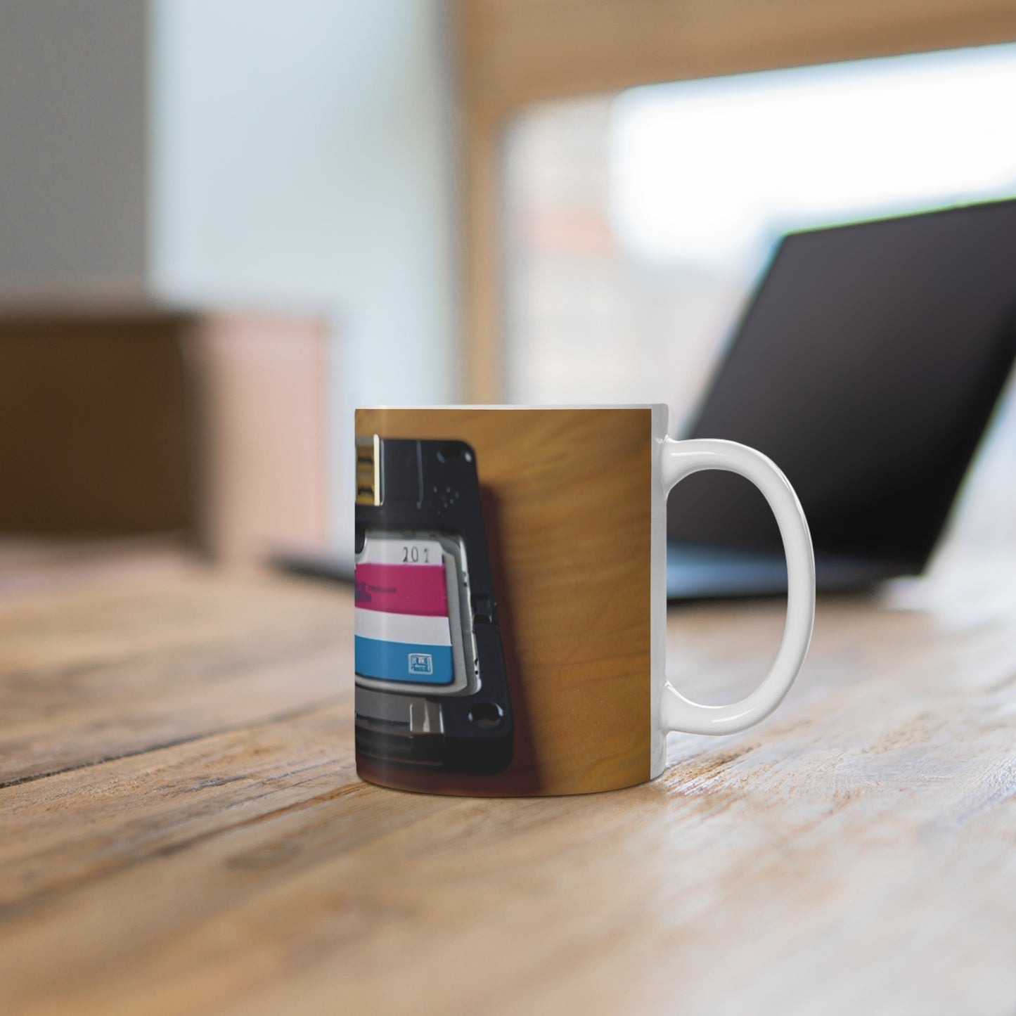 Colourful Floppy Disk Mug - Ceramic Coffee Mug 11oz
