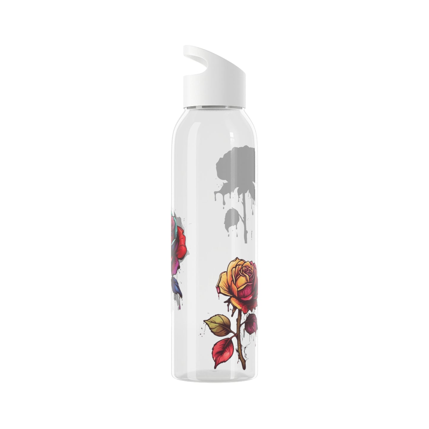 Dying Colourful Roses - Sky Water Bottle