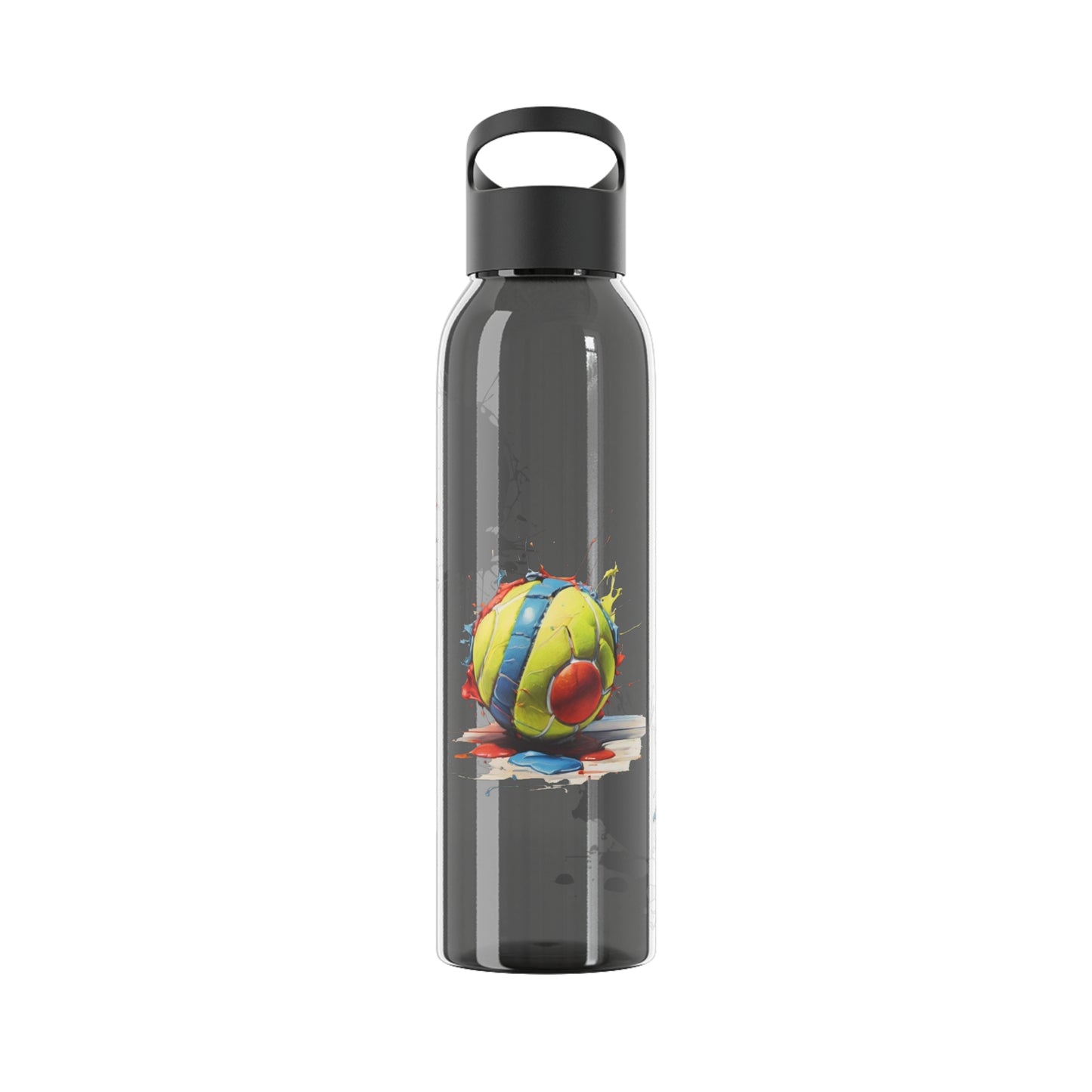 Colourful Messy Tennis Balls - Sky Water Bottle