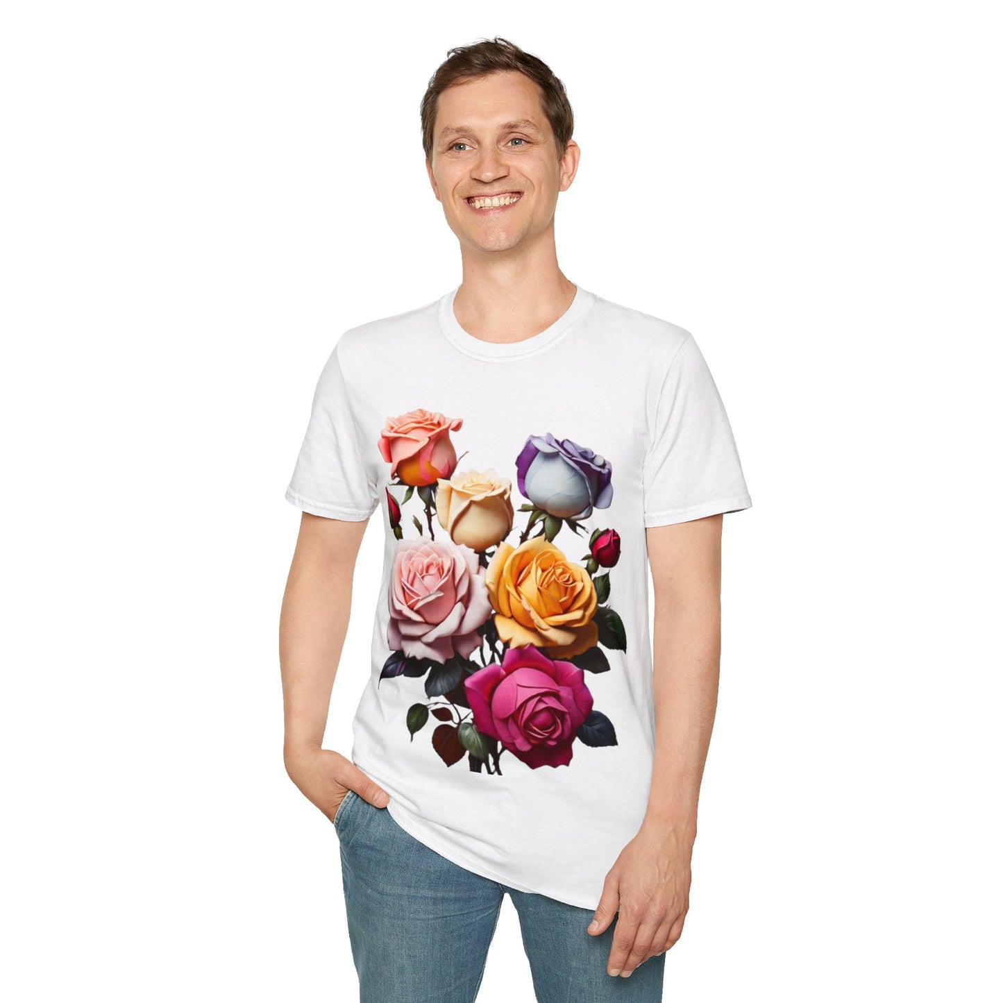 Multicoloured Roses - Unisex Long Sleeve T-Shirt