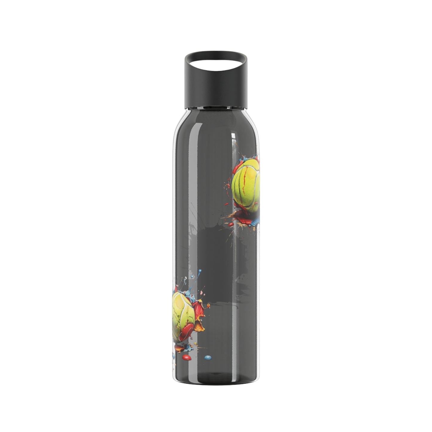 Colourful Messy Tennis Balls - Sky Water Bottle